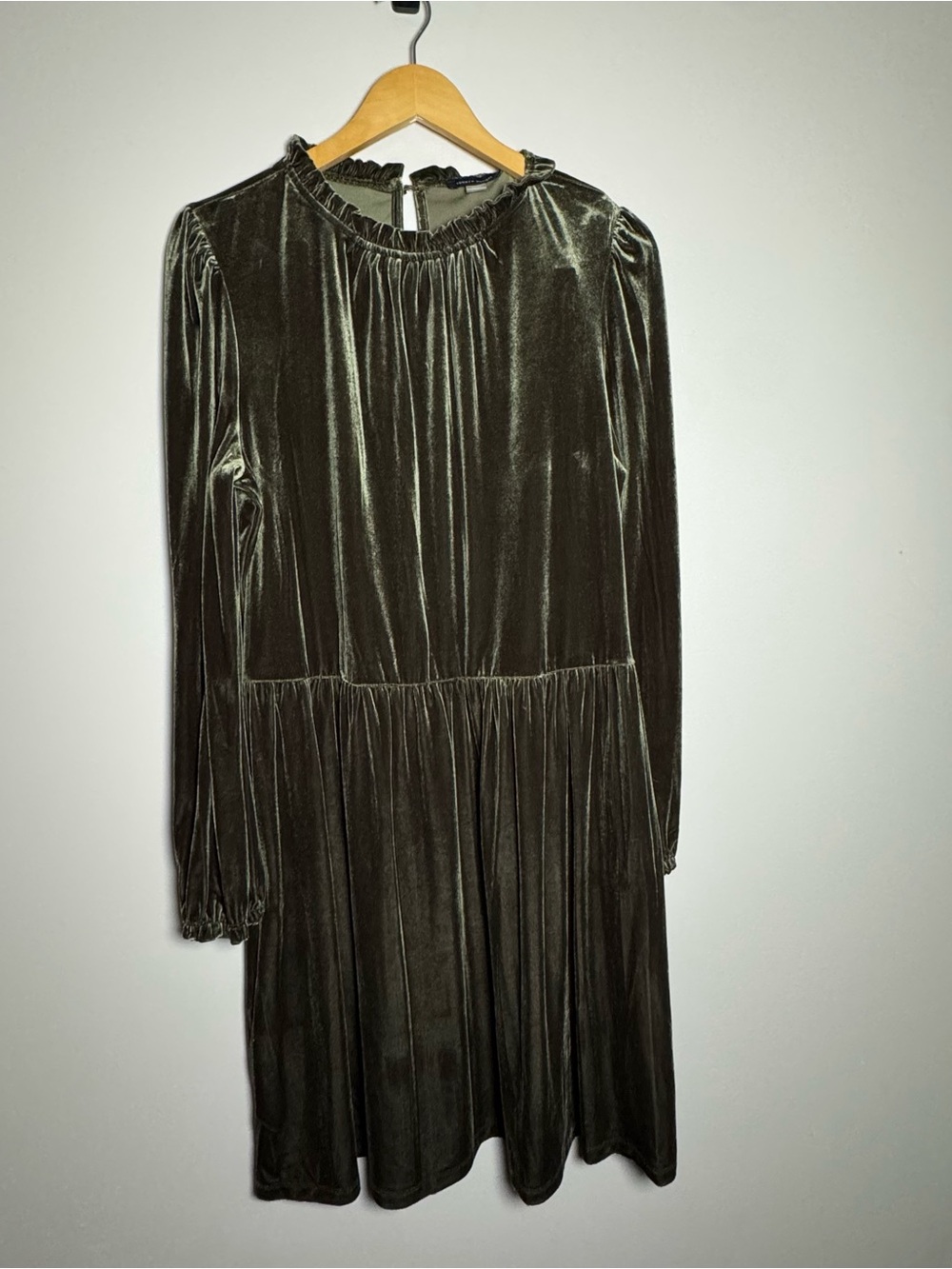 Tommy Hilfiger Dress Velvet Green 14 Holiday Christmas